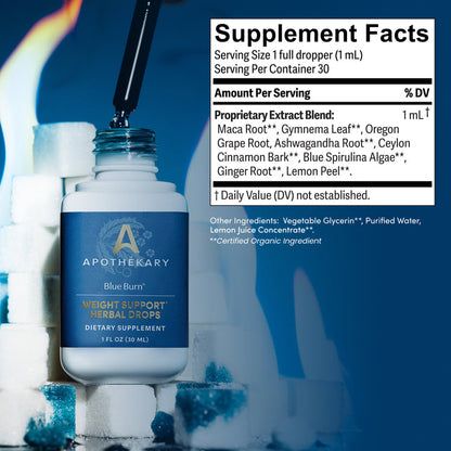 Apothekary Blue Burn