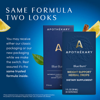 Apothekary Blue Burn